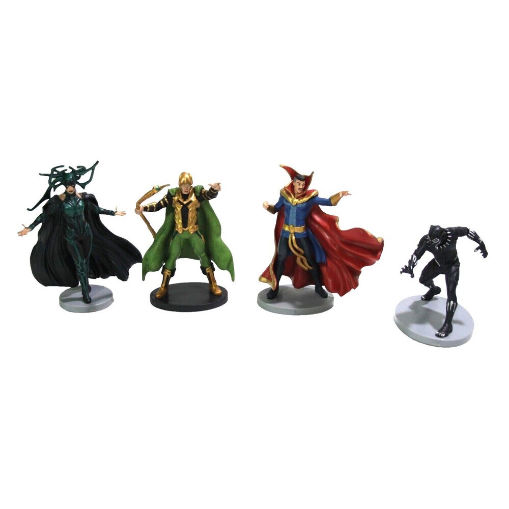 Marvel Disney Hela Loki Black Panther Dr Strange Action Figures Lot Cake Topper